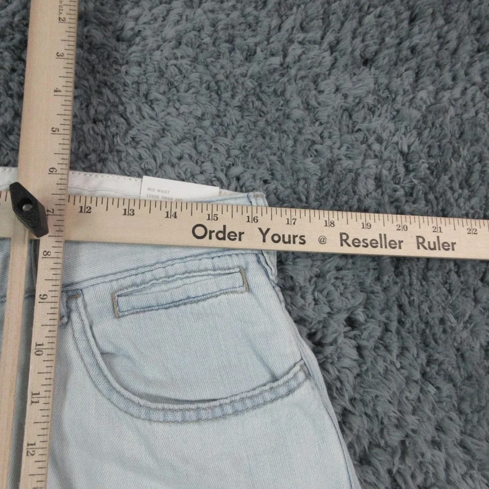 Zara Jeans Mens 32x29* Light Blue Mid Waist Loose Wide Leg Ankle NWT - Picture 3 of 16